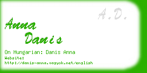 anna danis business card